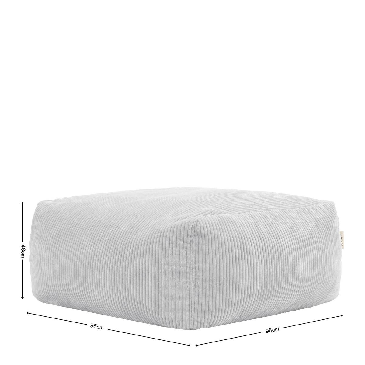 SITZSACK-OTTOMANE ZEN modular Cord - Beige, Textil (95/46/95cm) - icon