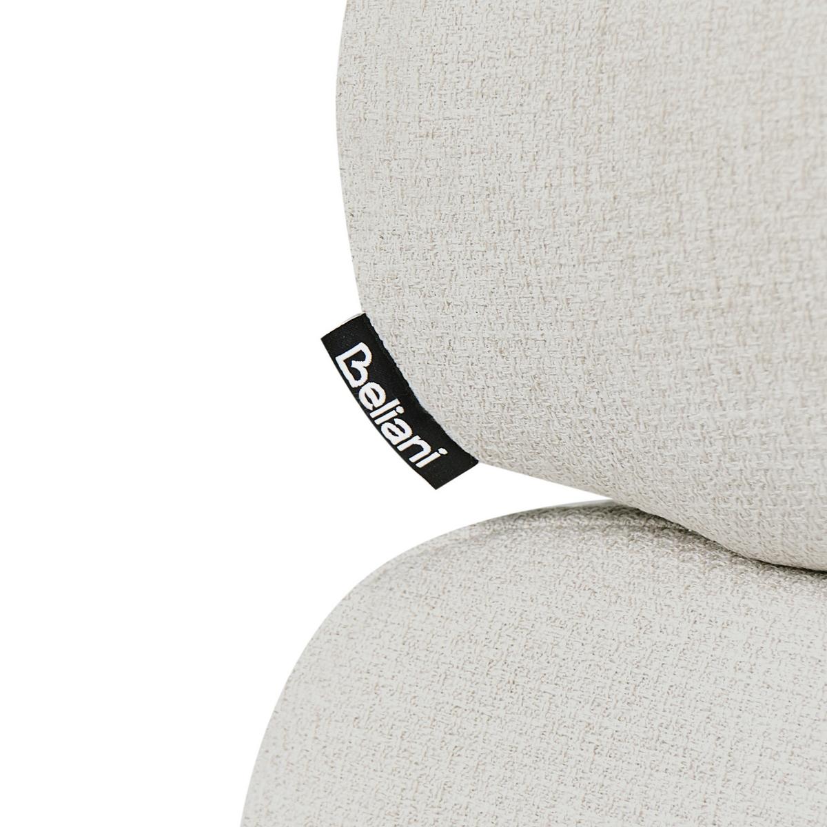 3-SITZER-SOFA Stoff Cremeweiß Hovden - Creme, Textil (210/69/95cm) - Beliani