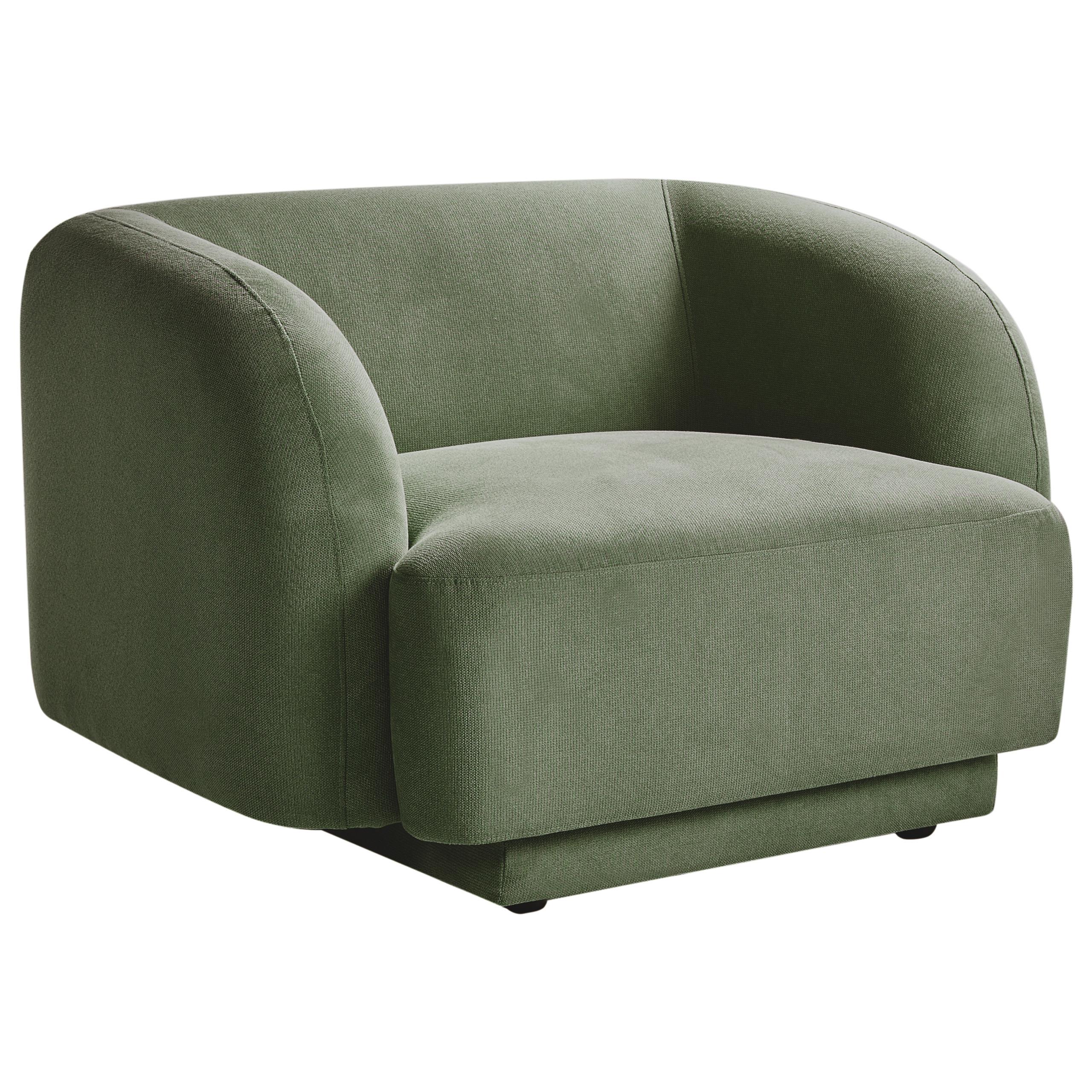 SESSEL Grün Skjanes - Grün, Textil (102/69/81cm) - Beliani