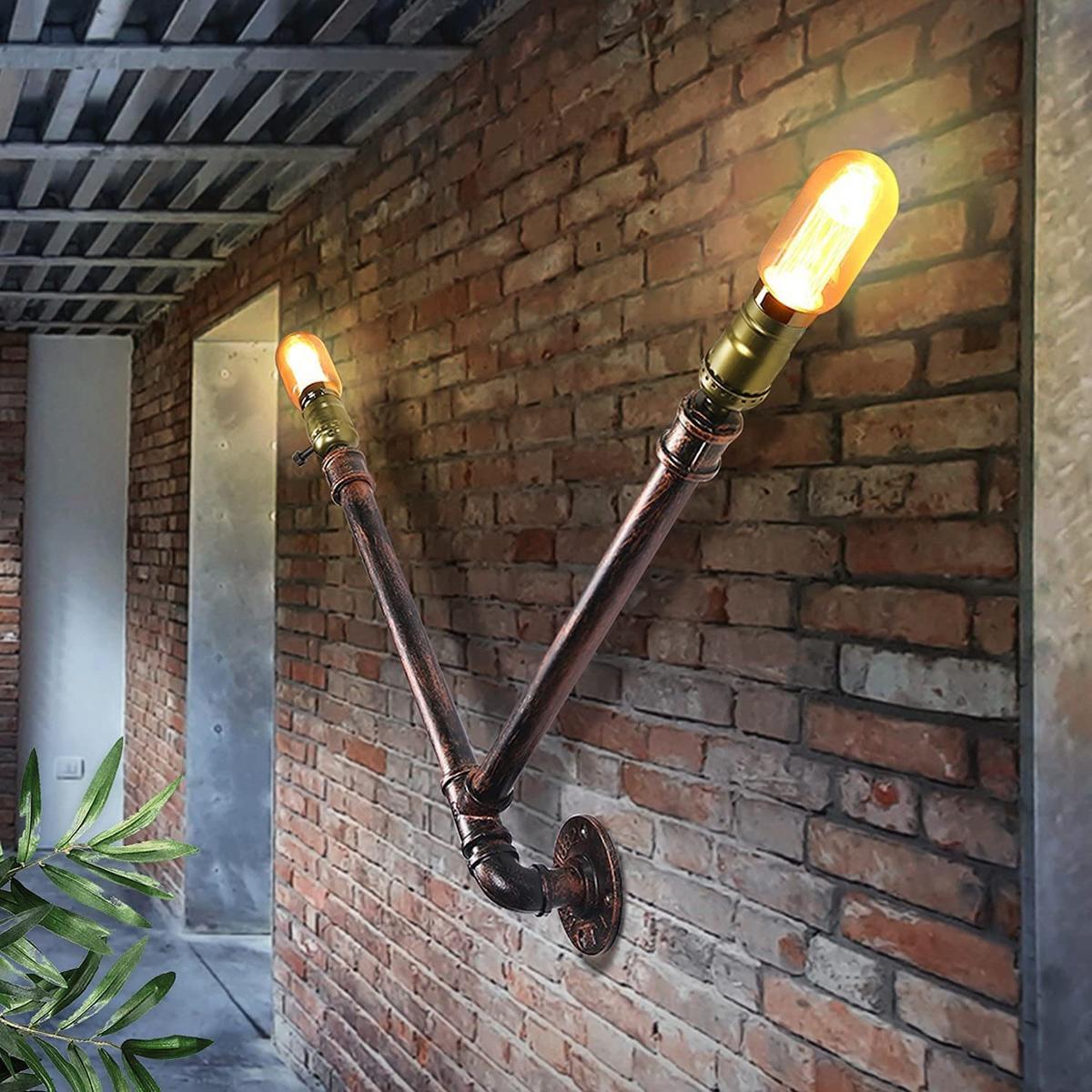WANDLEUCHTE Karl - Bronzefarben, Metall (9/49/49cm) - Nettlife