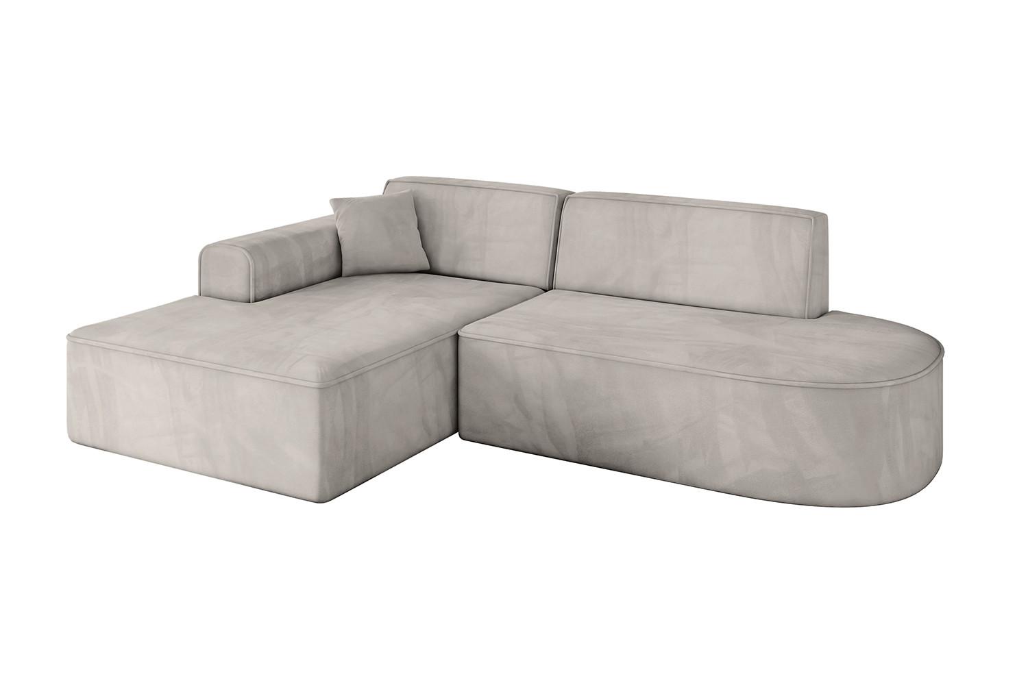 ECKSOFA Ottomane Links IREA-L1-v3 - 234x171x79 cm Hellbraun - Hellbraun, Holzwerkstoff/Textil (234/171cm) - ALTDECOR
