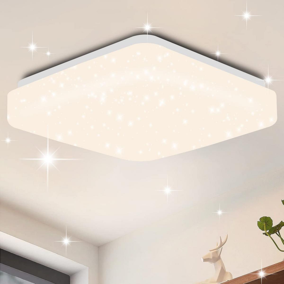 LED-DECKENLEUCHTE Loki 21/19/4cm - Weiß, Kunststoff (21/19/4cm) - ZMH