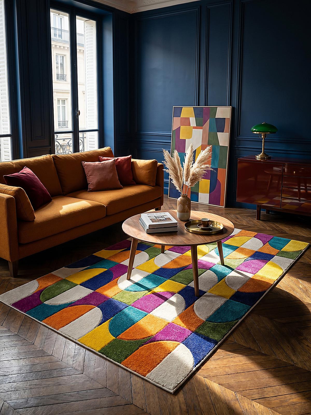 TEPPICH QUAGGY, geometrisch, Bunt, 80 x 150 cm - Multicolor, Textil (150/80cm) - KADIMA DESIGN