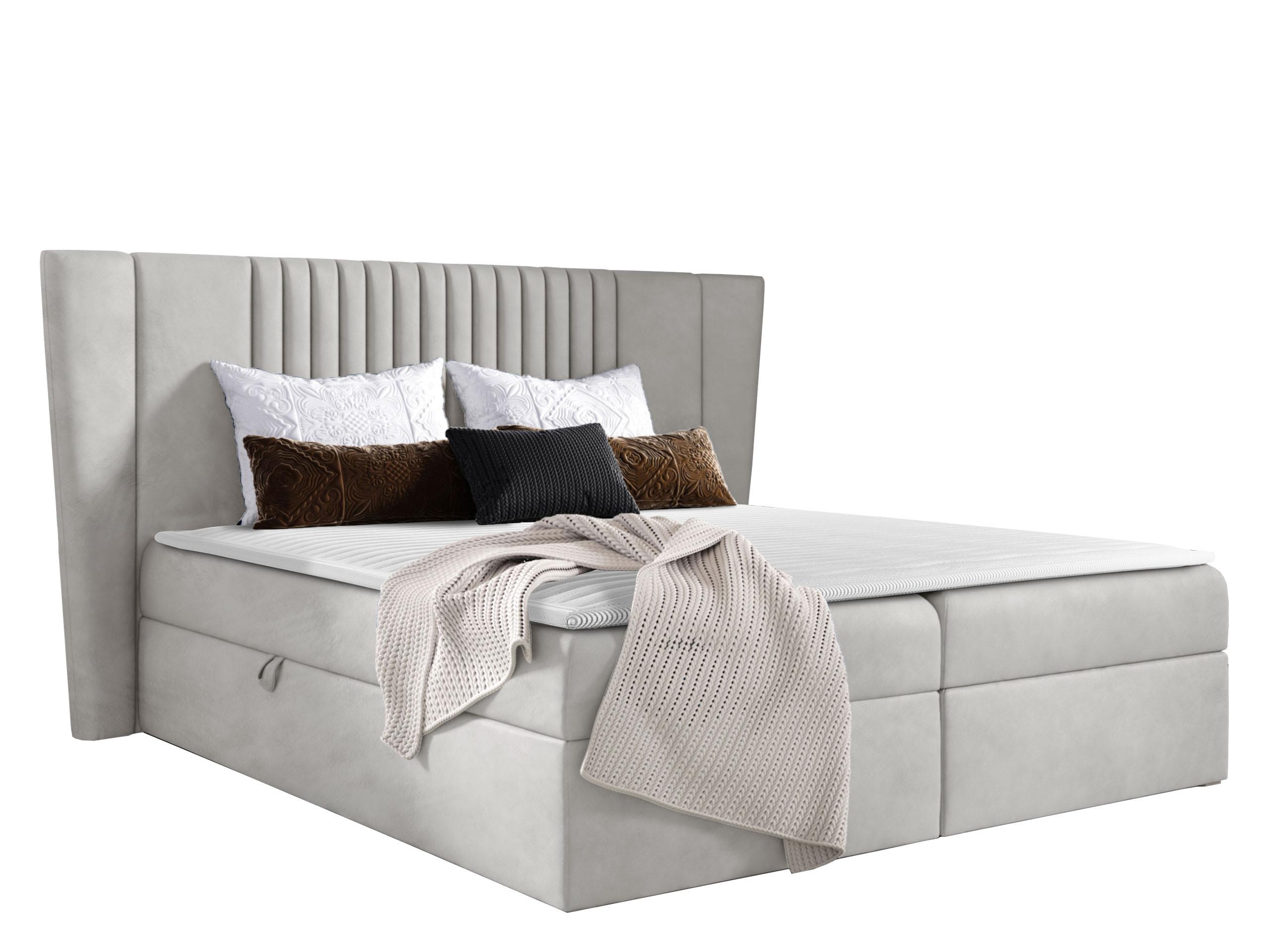 BOXBETT Spark - H3 - Hellgrau, Holz (160/200cm) - MIRJAN24