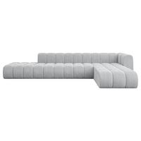 ECKSOFA modulares Sofa Zuvon-L2 - 387x177x70 cm Grau - Grau, Holzwerkstoff/Textil (387/177cm) - ALTDECOR