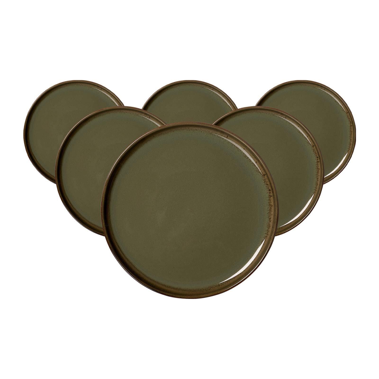 DESSERTTELLER Malaga Grün ø 22 cm 6er Set - Grün, Keramik (22cm) - Ritzenhoff Breker