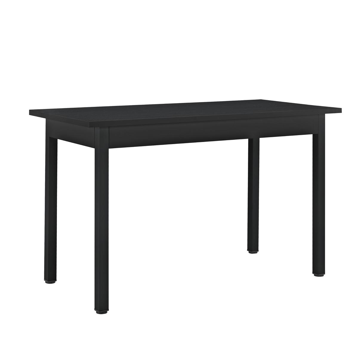ESSGRUPPE 5 TLG. - Schwarz/Grau, Holzwerkstoff/Kunststoff (120/75/60cm) - [en.casa]