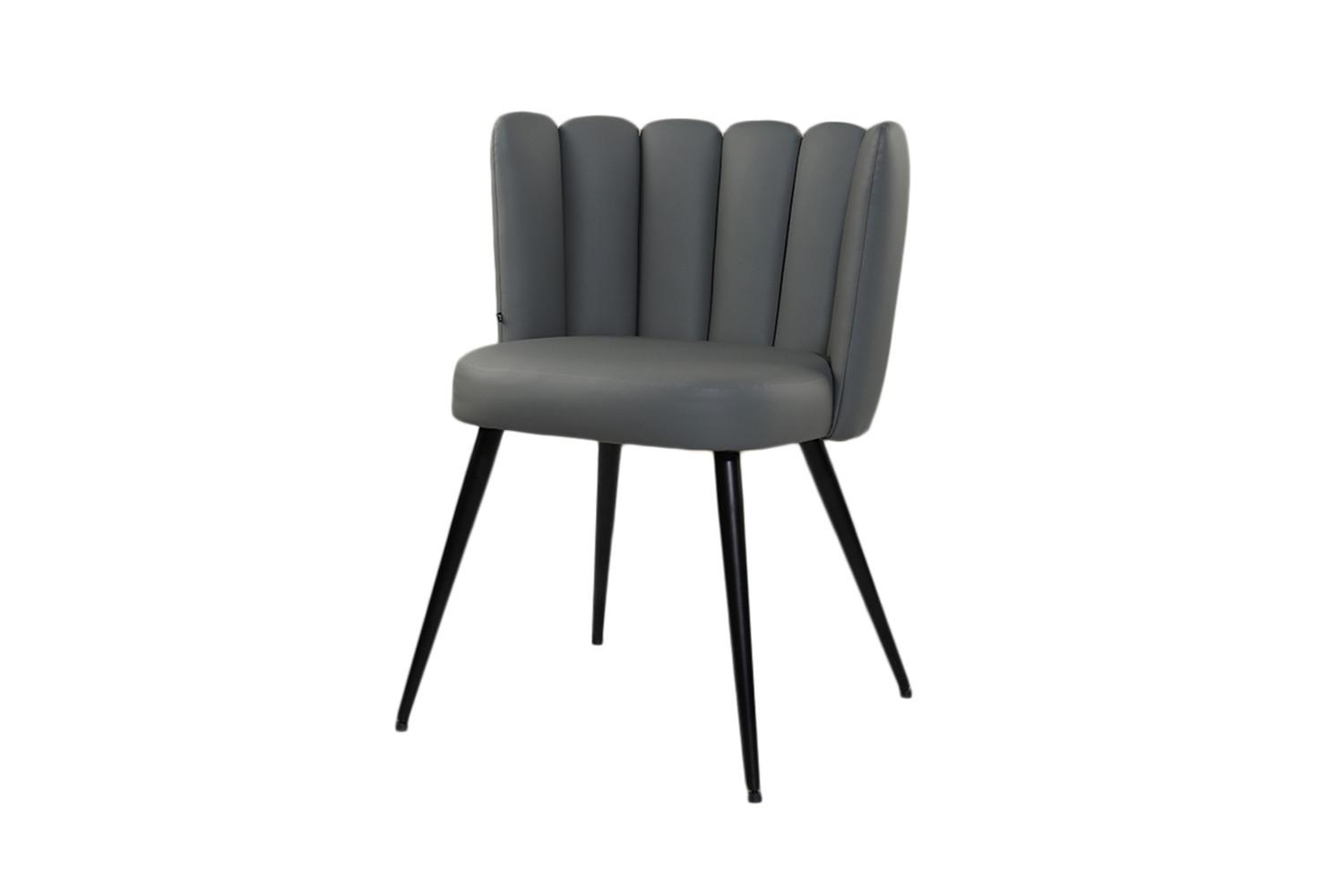 ESSZIMMERSTUHL JADA Grau Kunstleder (1er-Set) - Grau, Kunststoff/Textil (59/79/55cm) - KAWOLA