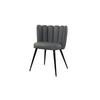 ESSZIMMERSTUHL JADA Grau Kunstleder (1er-Set) - Grau, Kunststoff/Textil (59/79/55cm) - KAWOLA