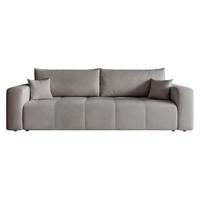 SCHLAFSOFA Leros - Grau, Holzwerkstoff/Textil (244/79/93cm) - Fun Möbel