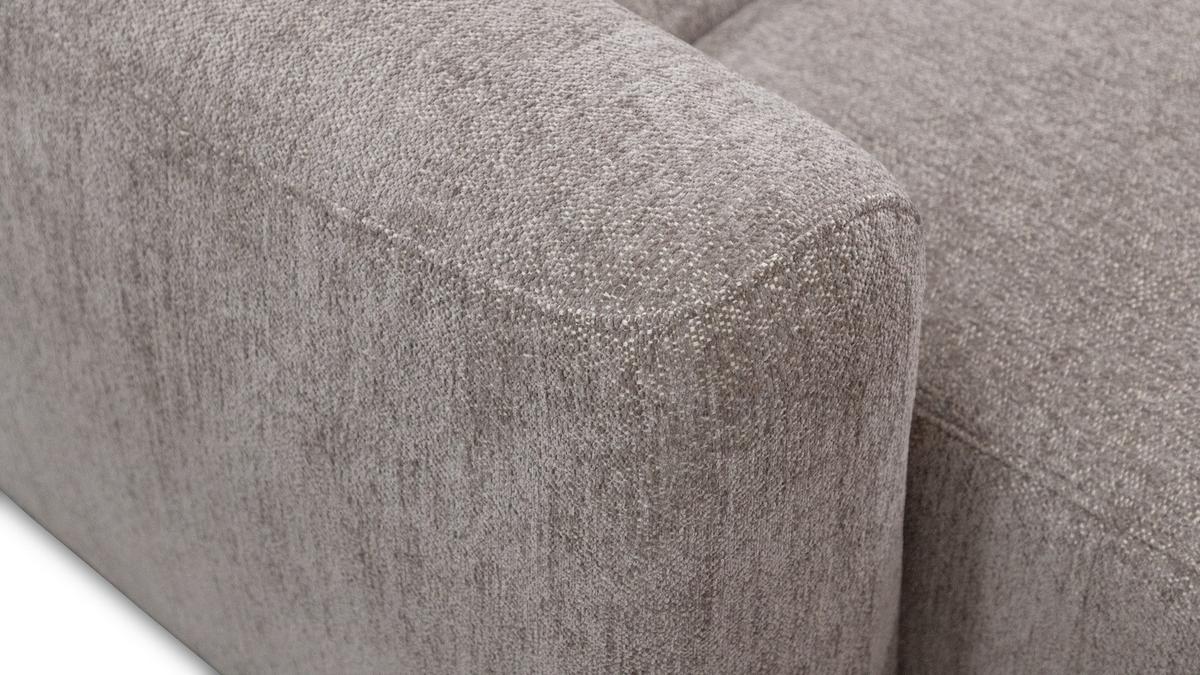 ECKSOFA NERO 4-Sitzer, dunkelbeige - Beige/Schwarz, Holz/Textil (272/81/159cm) - Wozimo