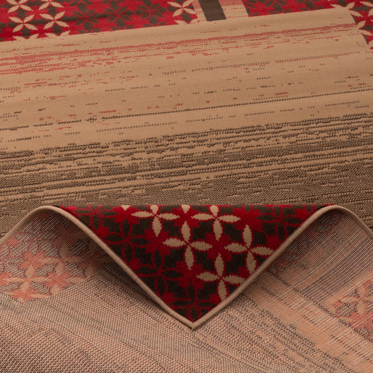 DESIGNER TEPPICH SAMBA MODERN BORDÜRE - Rot, Textil (80/150cm) - Pergamon