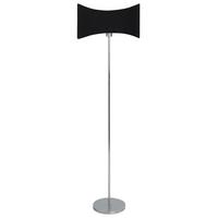 STEHLAMPE Silber/Schwarz Calvillo - Silberfarben/Schwarz, Metall (43/43/153cm) - Beliani