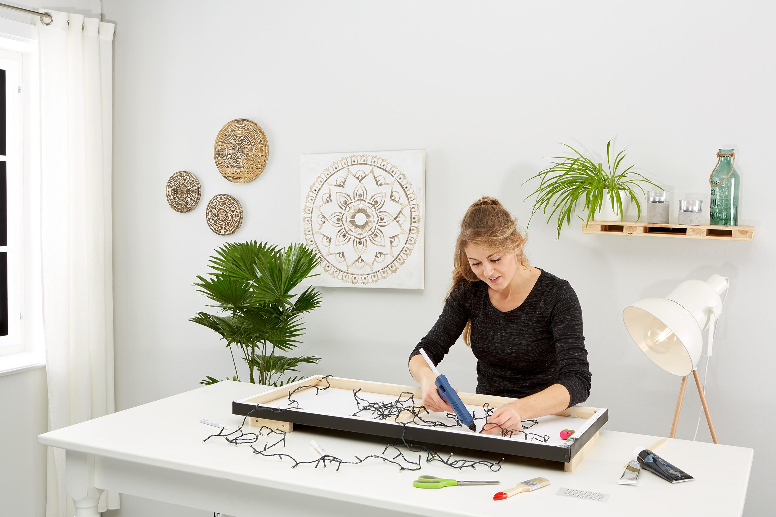 DIY csillagkép házilag készítés folyamata