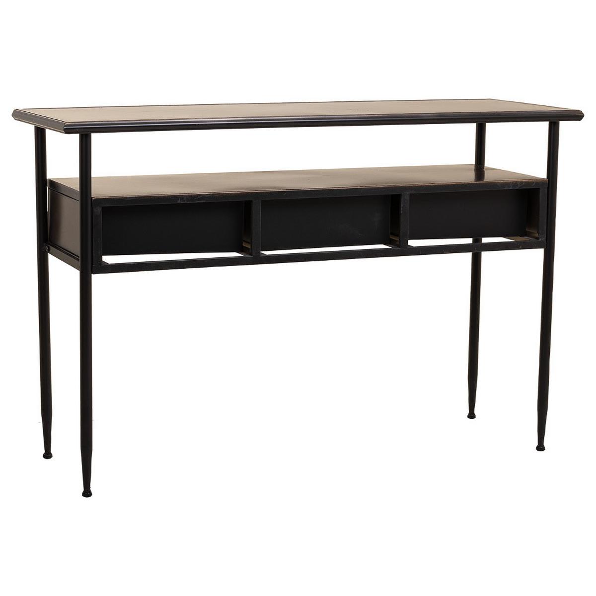 KONSOLE aus Metall 122x42x80 cm - Braun, Metall (42/122/80cm) - Wanderlust
