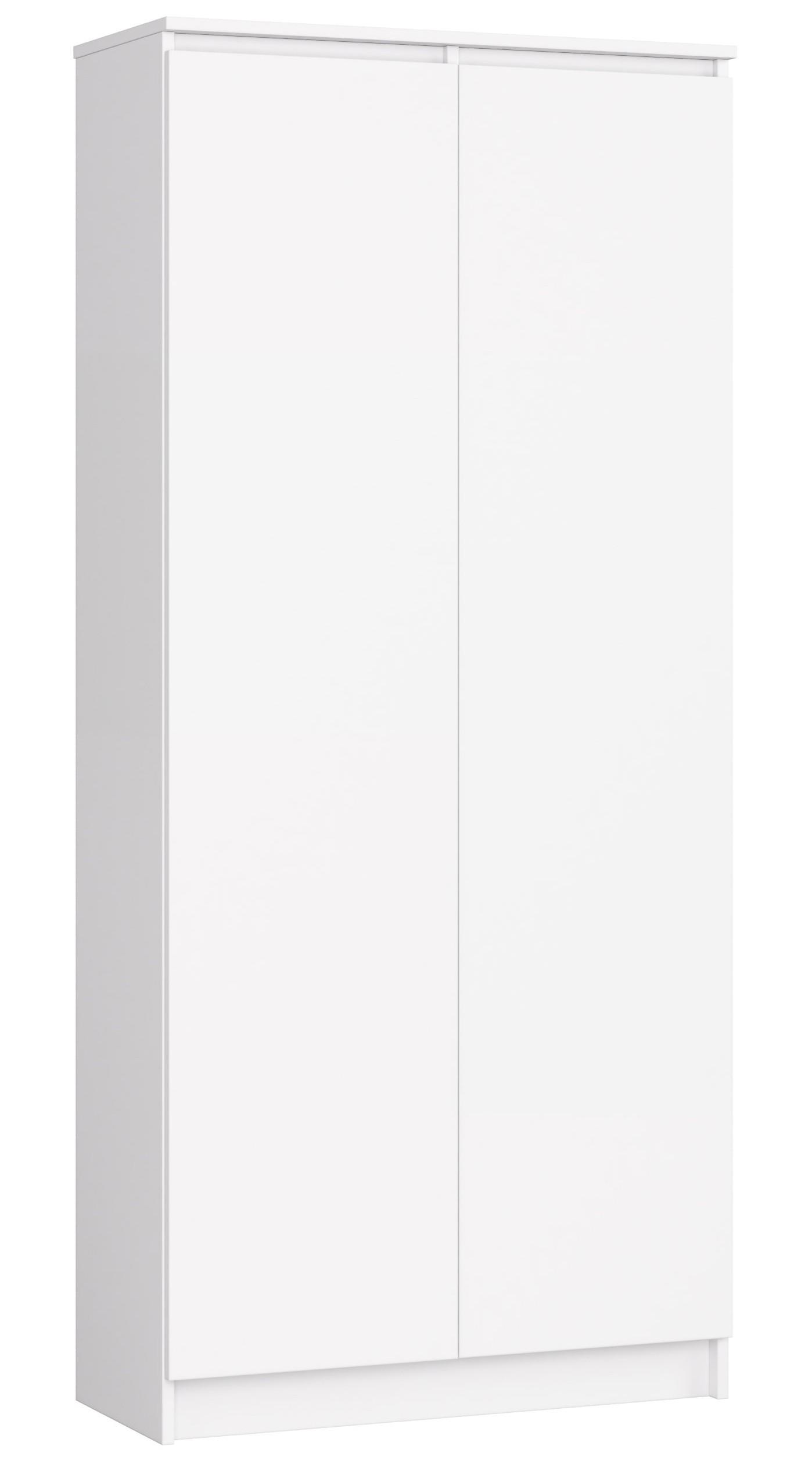 STANDREGAL Weiß 180/80/35 - Weiß, Holzwerkstoff (80/180/35cm) - RAUMHIRSCH FURNITURE
