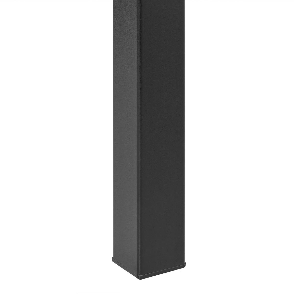 GARTENTISCH 81/84 cm Schwarz Bartica - Schwarz, Kunststoff (81/84/77cm) - Beliani