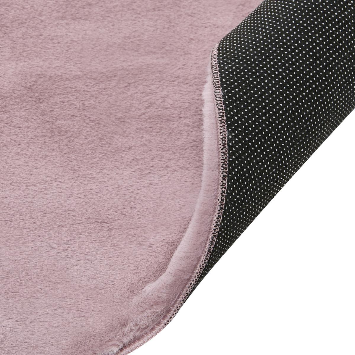 TEPPICH Hellviolett 160/160 cm Vantira - Violett, Kunststoff (160/160cm) - Beliani