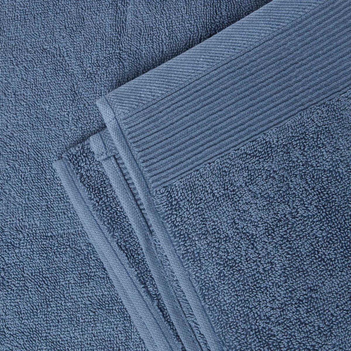 SEIFTUCH Excellence 2er-Set denimblau 30/30 cm - Blau, Textil (30/30cm) - Homescapes