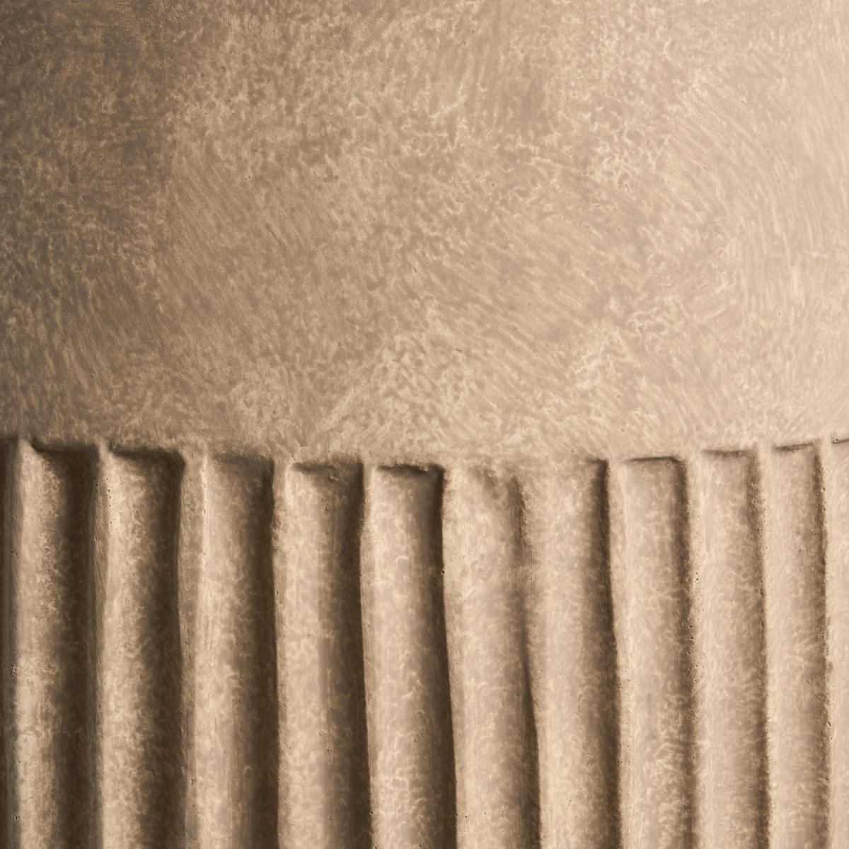 BLUMENKÜBEL Beige Pylaros - Beige, Keramik (47cm) - Beliani