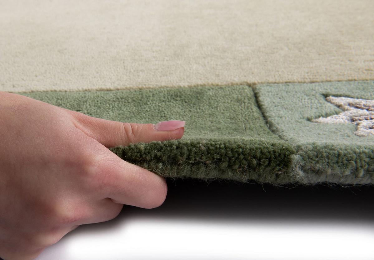 HANDTUFTTEPPICH Royal Ganges 90x160 cm - Grün, Textil (90/160cm) - THEKO