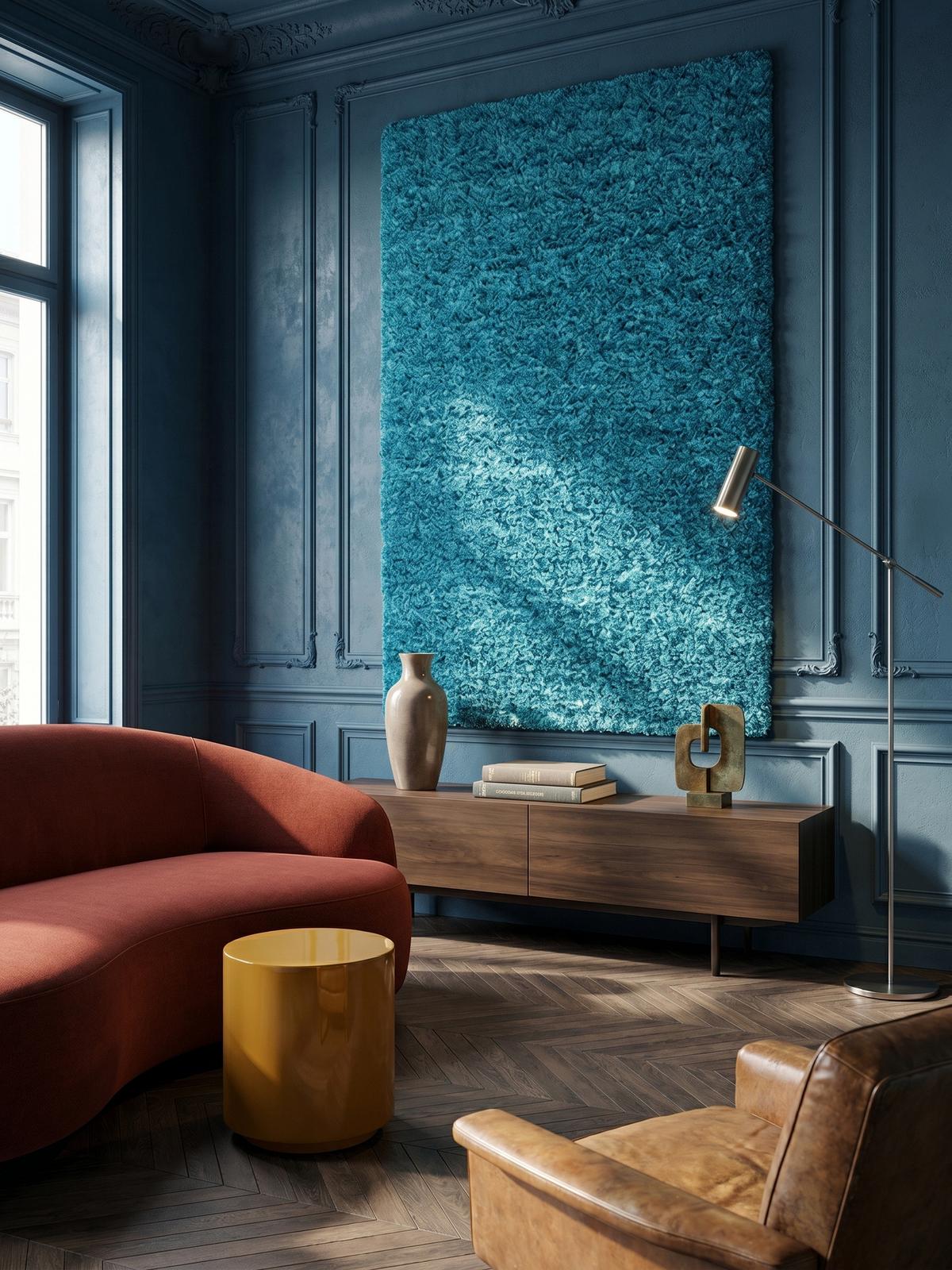 HOCHFLORTEPPICH RHEIN, einfarbig, aus Polypropylen, Türkis, 120 x 170 cm - Blau, Textil (170/120cm) - KADIMA DESIGN