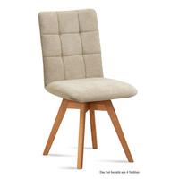 ESSZIMMERSTUHL drehbar (4er-Set) Doria 47x91x60 Eiche geölt/Natur - Eichefarben/Naturfarben, Kunststoff (60/91/47cm) - 58aufmkessel