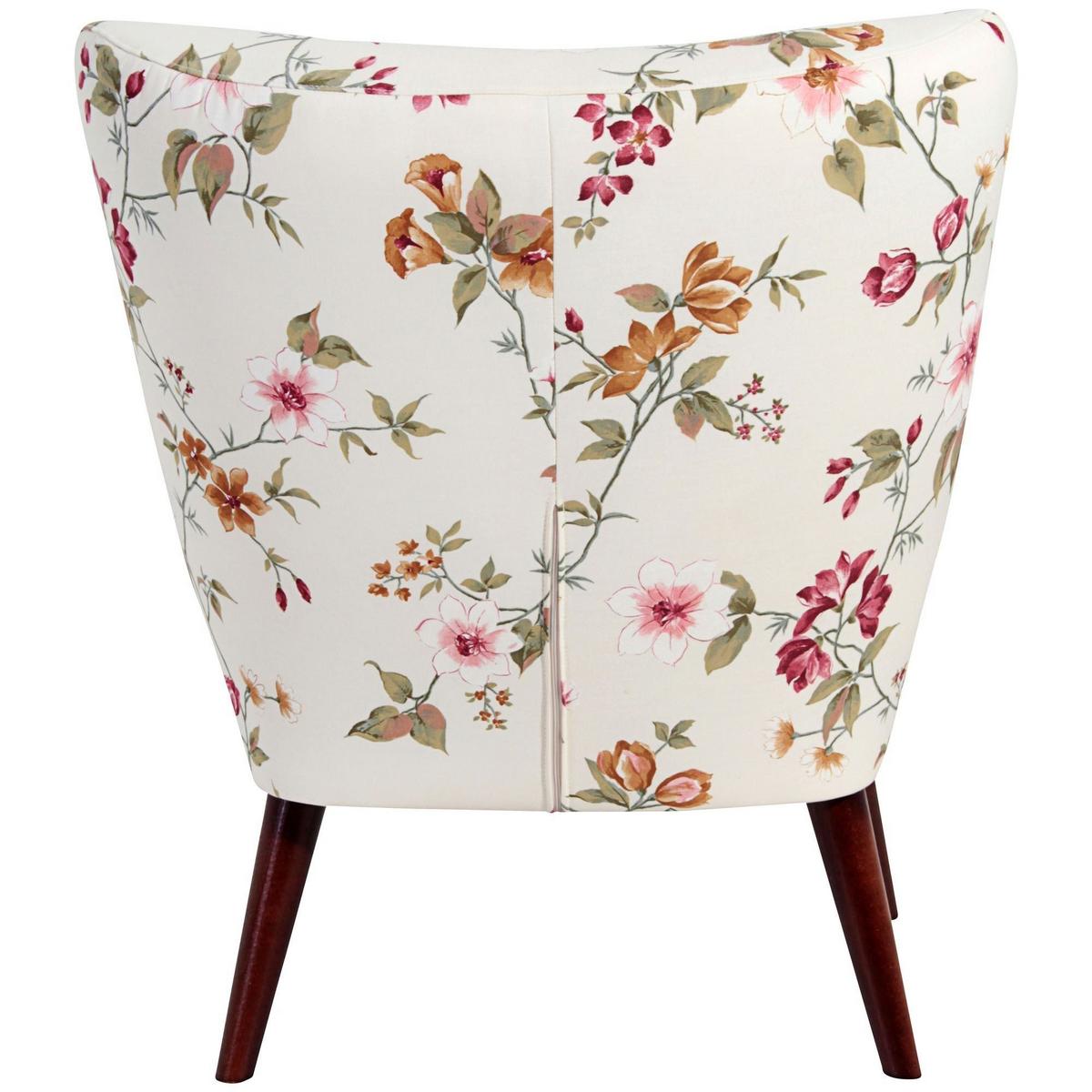 SESSEL Kassi Bezug Flachgewebe Buche nussbaum dunkel / weiß - Weiß, Kunststoff (69/80/68cm) - 58aufmkessel