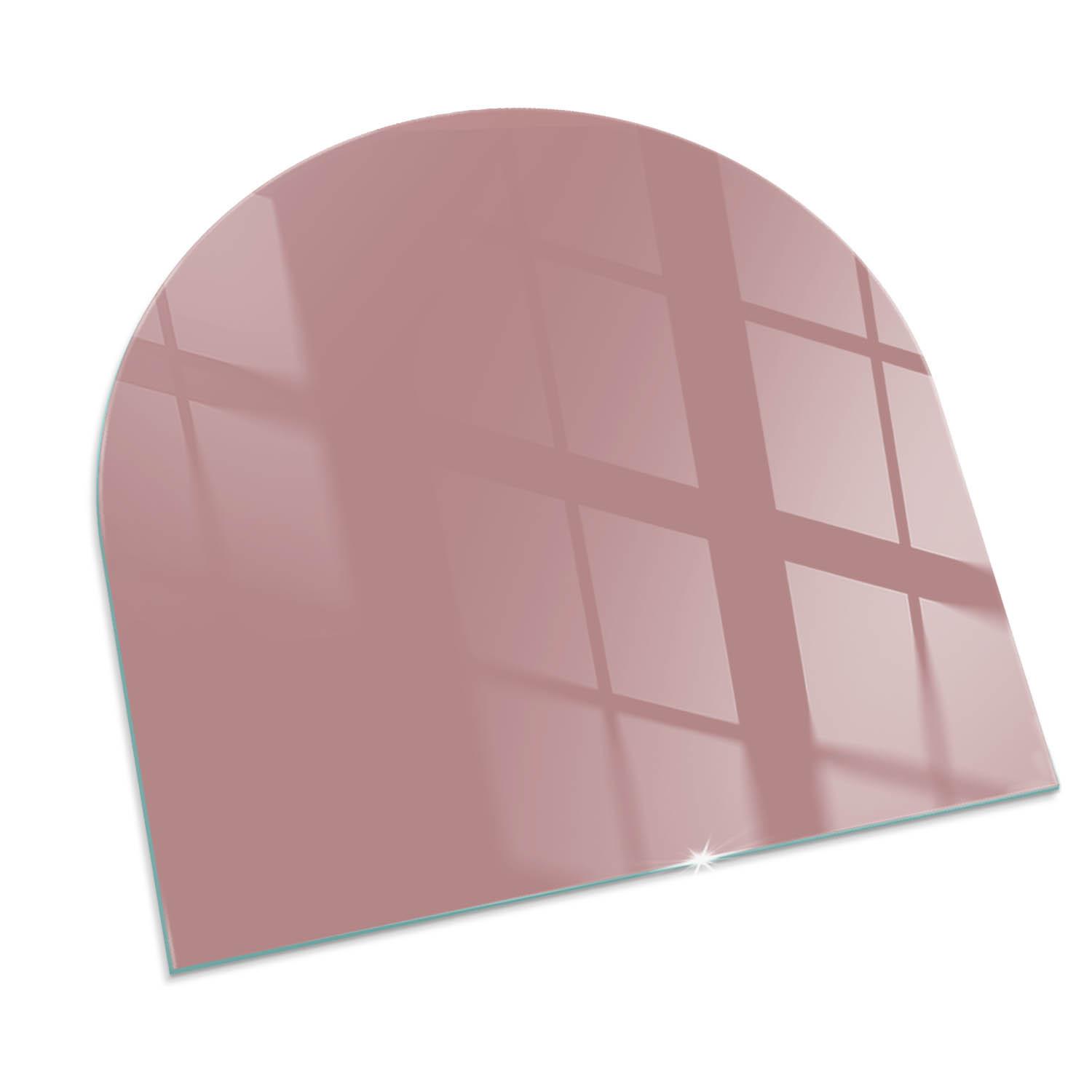 GLASPLATTE für Kamin 100x100 cm - Pink, Glas (100/100/0.4cm) - TULUP