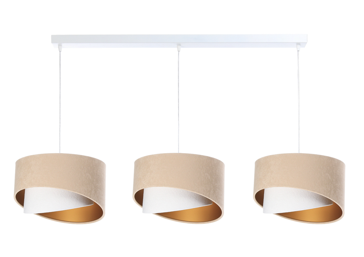 HÄNGELEUCHTE Weiß 30/18 cm - Beige, Kunststoff (30/0.3/18cm) - ONZENO
