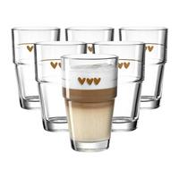 BECHER Solo transparent 410 ml 6er Set - Transparent, Glas (0.41L) - Leonardo Living