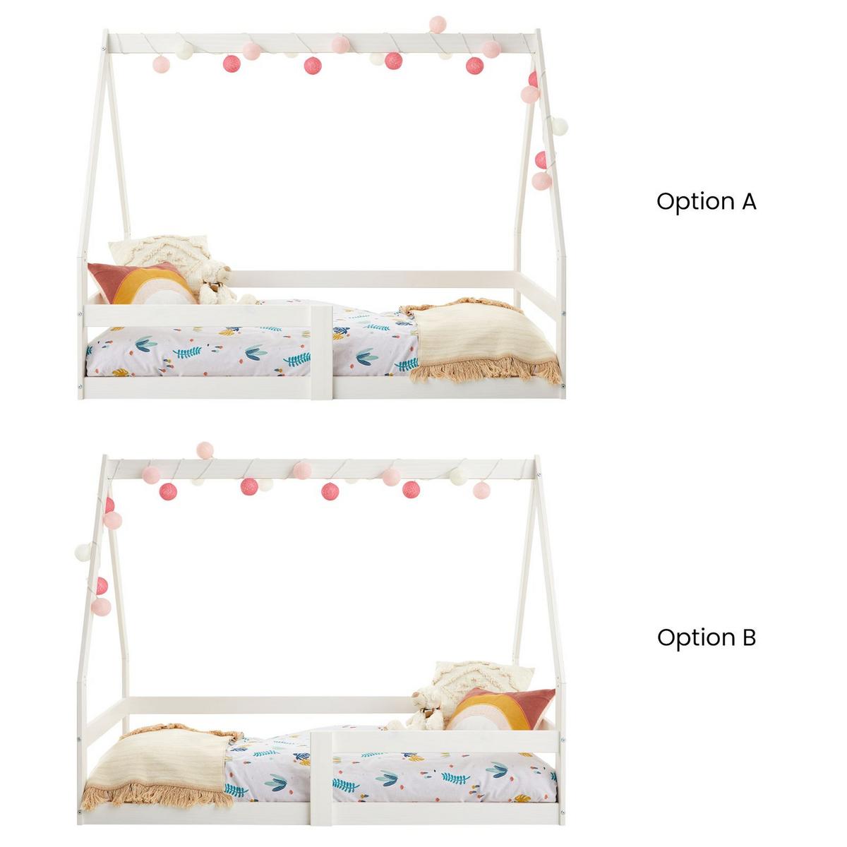 HAUSBETT LUSIA 80x160 cm weiß - Weiß, Holz (85/125/164cm) - IDIMEX