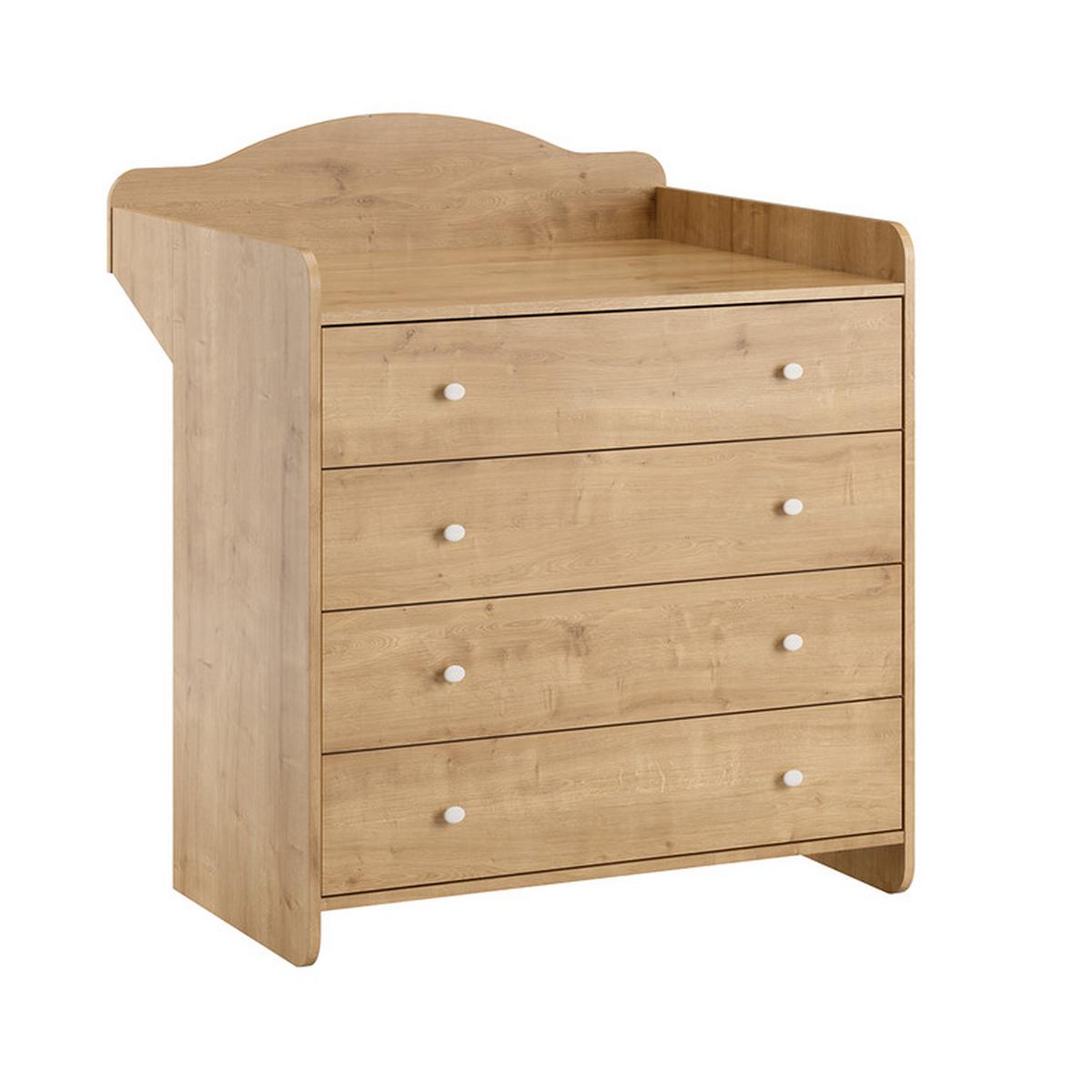 KINDERKOMMODE Megeve Holz - Braun, Holzwerkstoff (90.4/105.4/51.7cm) - Petits-meubles