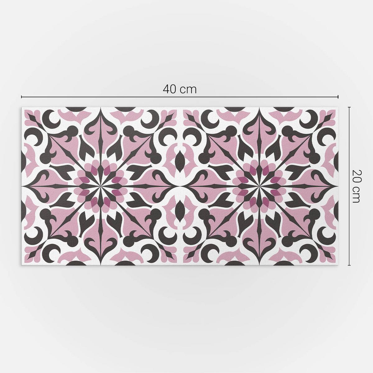WANDPANEEL 10x 40x20 cm selbstklebend Orniven - Pink, Kunststoff (20/1.6/40cm) - Wallfluent