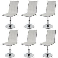 ESSZIMMERSTUHL Weiß 6er-Set - Weiß, Textil (43/103/54cm) - MCW