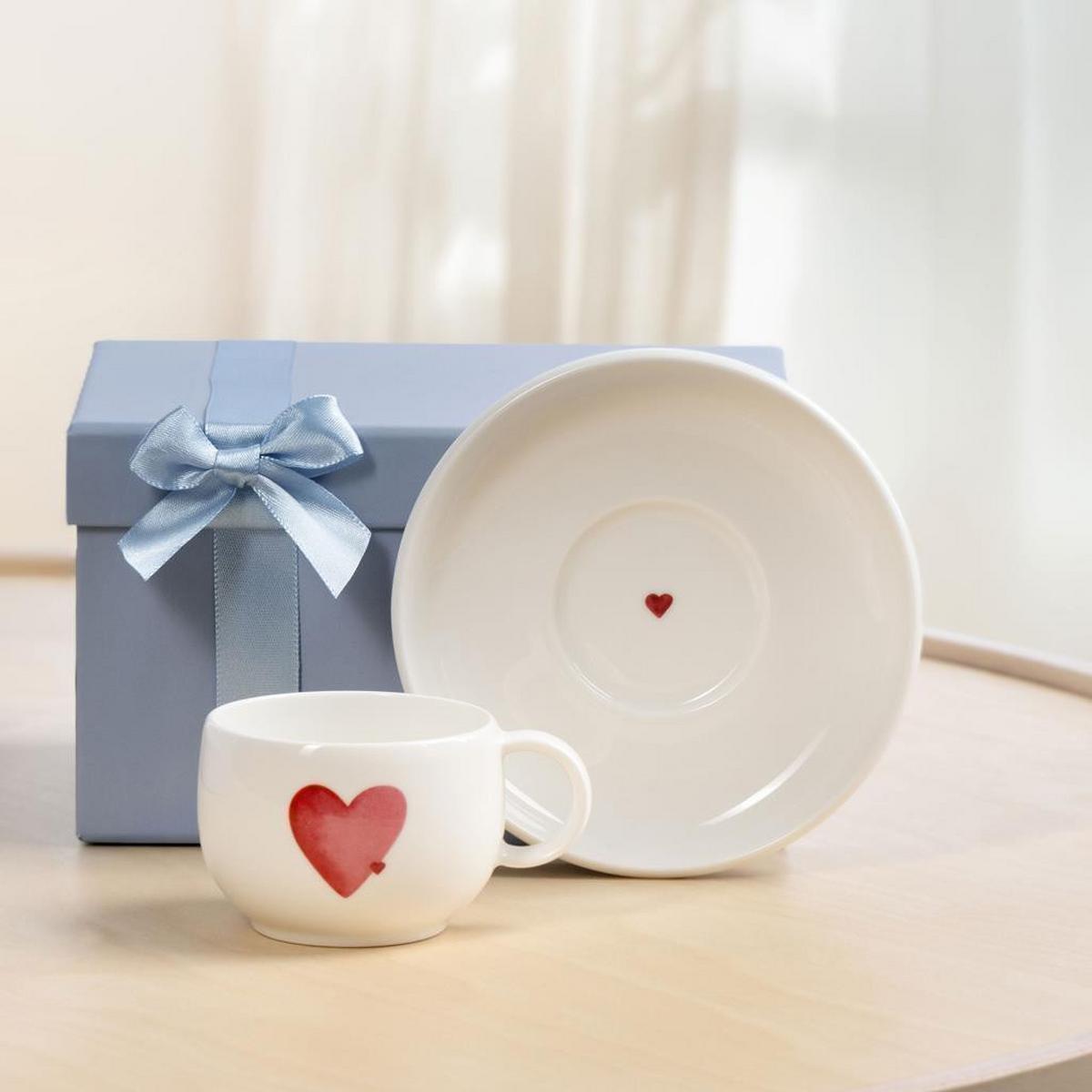 ESPRESSOTASSEN With Love weiß 60 ml 6er Set - Weiß, Keramik (0.06L) - like.Villeroy & Boch