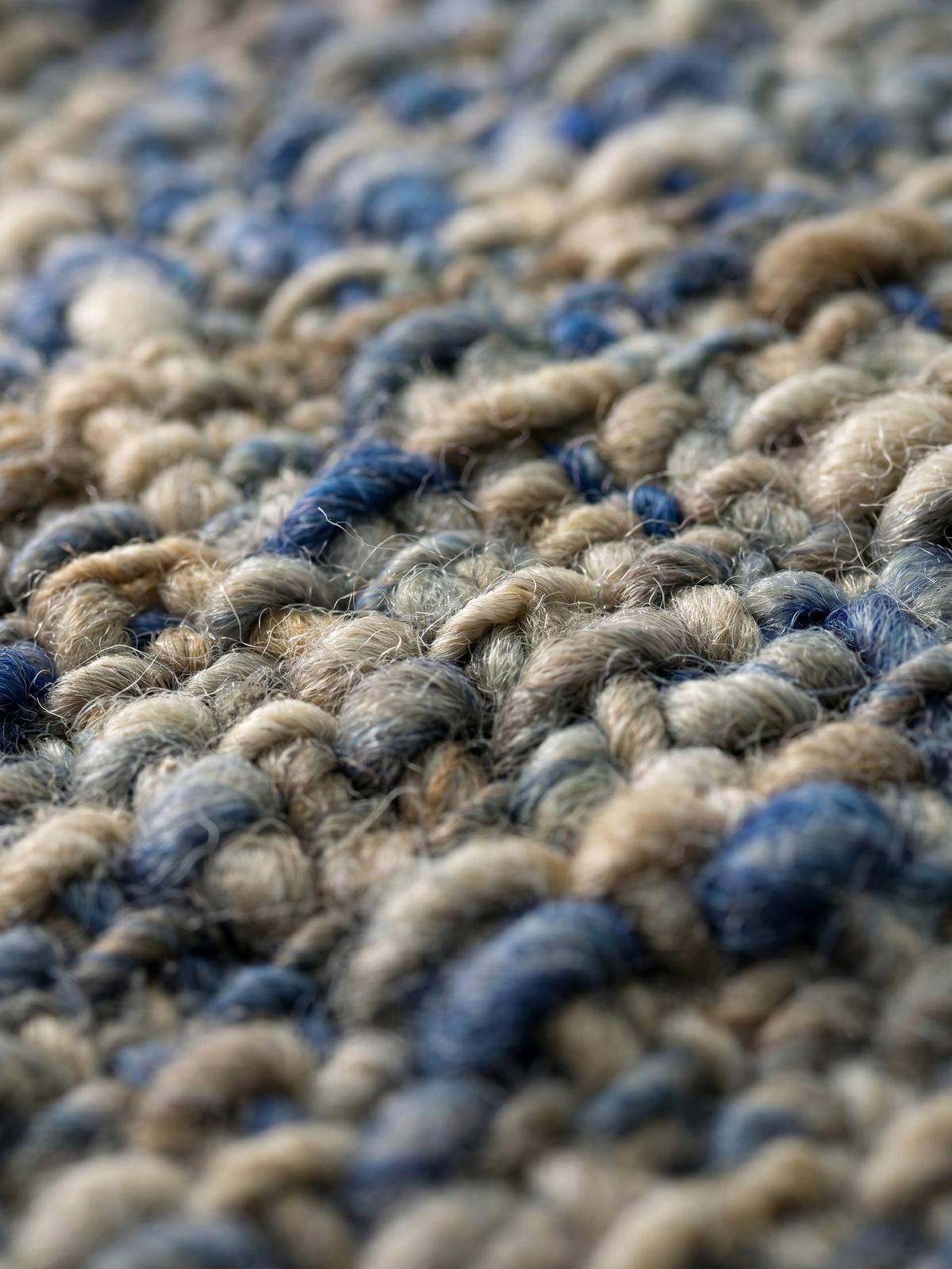 WOLLTEPPICH OTLEY, einfarbig, Blau, 200 x 290 cm - Blau, Textil (290/200cm) - KADIMA DESIGN