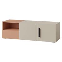 TV-LOWBOARD Lorin 2D1S LO09 - Kaschmir/Rosa, Holzwerkstoff (136/42/40cm) - MIRJAN24