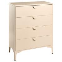 KOMMODE mit 4 Schubladen Metall Beige Ardura - Beige, Metall (78/99/40cm) - Beliani