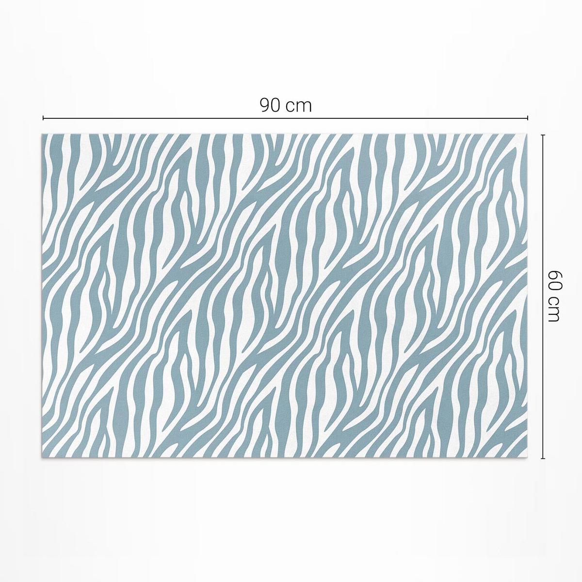 TEPPICH 60x90 cm Abstrakte Boho-Wellen in Pastellblau - Hellblau, Kunststoff (60/90cm) - Wallfluent