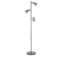 STEHLAMPE Mistago 28/28/163 cm - Grau, Metall (28/28/163cm) - Beliani