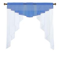 SCHEIBENGARDINE MEIßEN 100x100 cm Blau - Blau, Textil (100/100cm) - Gardinenbox