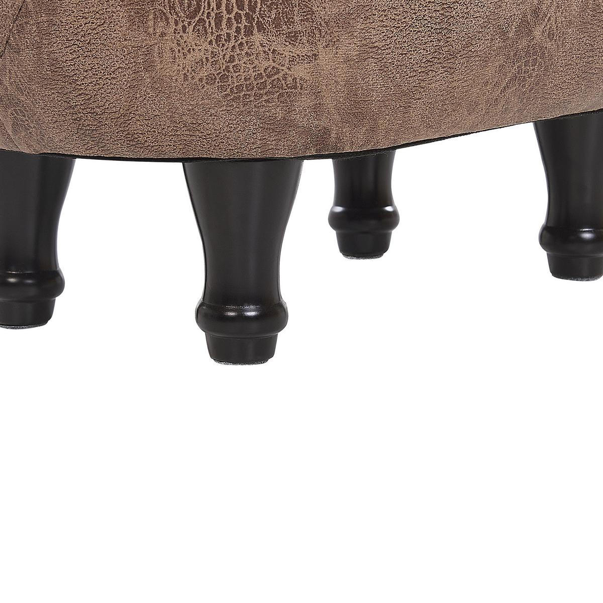 TIERHOCKER Horse 64/33/50 cm - Braun, Kunststoff/Textil (33/50/64cm) - Beliani