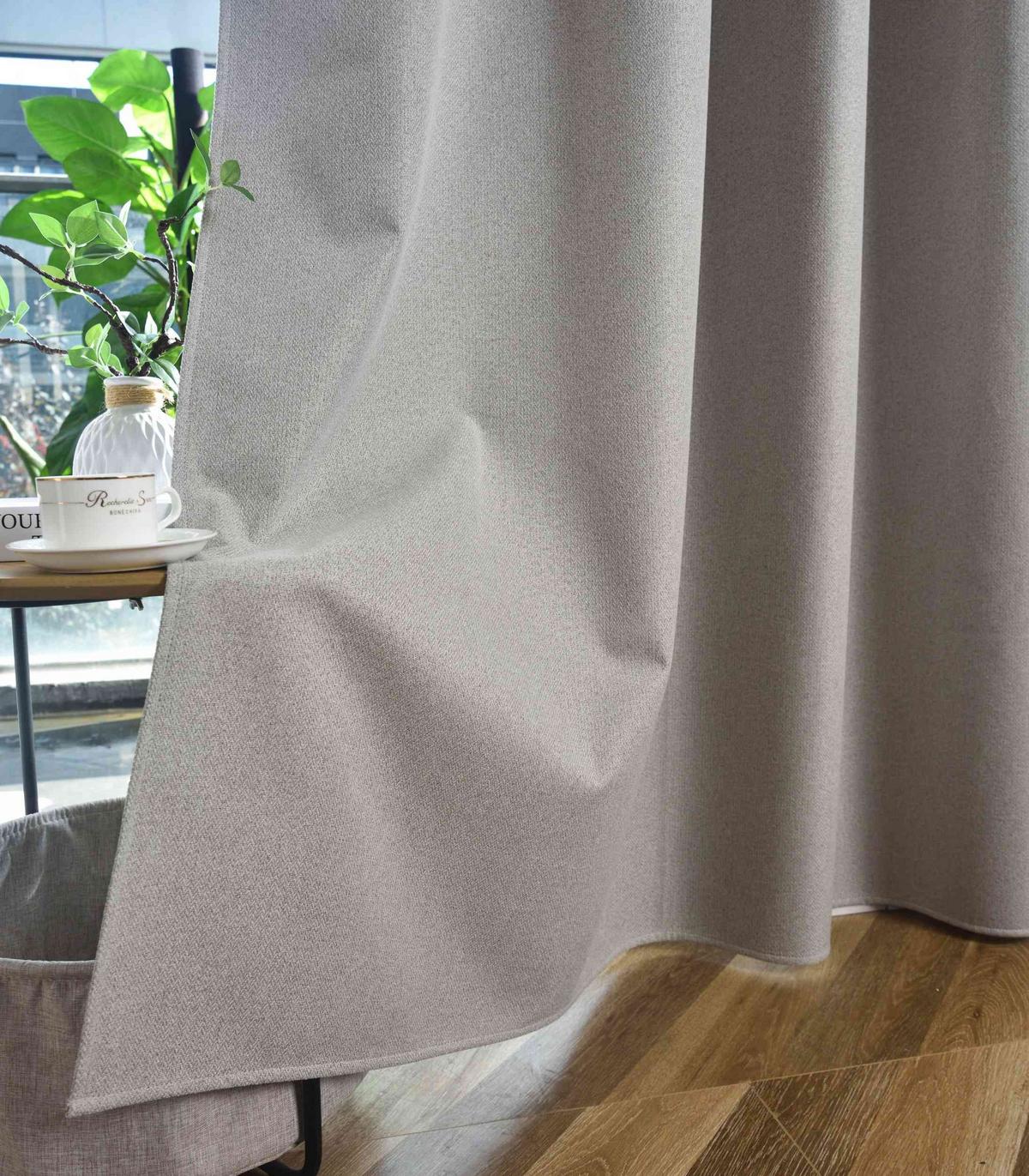 VORHANG 2ER SET »München Dark« HxB 175x145 cm Sand - Sandfarben, Textil (145/175cm) - Gardinenbox