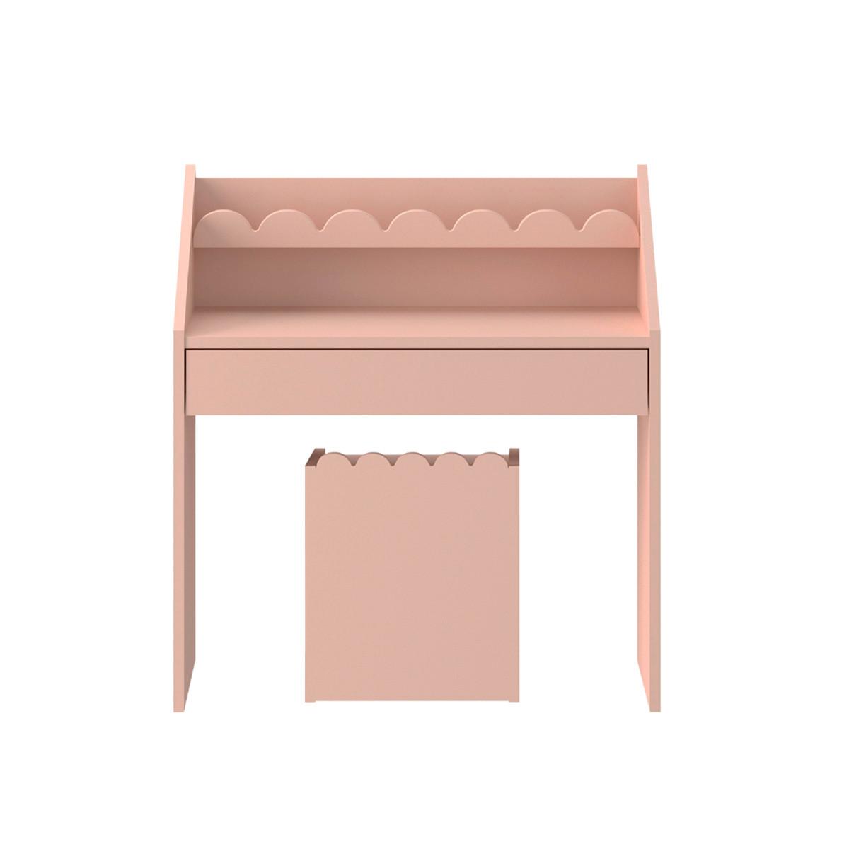 SCHREIBTISCH Book Nook Rose - Pink, Holzwerkstoff (71/76/33cm) - Petits-meubles