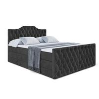BOXSPRINGBETT VILA-1-Z KING - 140x200 - H3/H4 - Schwarz - Schwarz, Holzwerkstoff (140/200cm) - ALTDECOR
