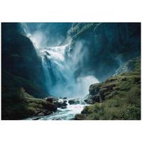 FOTOTAPETE Wasserfall Natur Grün 400x280 cm - Multicolor, Papier (400/280cm) - Wallarena