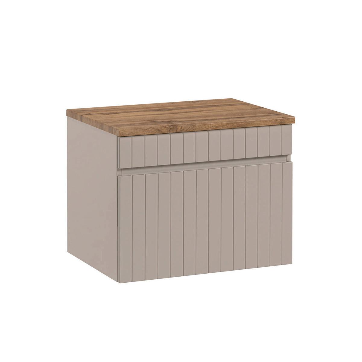 WASCHTISCHUNTERSCHRANK 60.4cm Zelie Kaschmir - Beige, Holzwerkstoff (60.4/48/46cm) - Petits-meubles