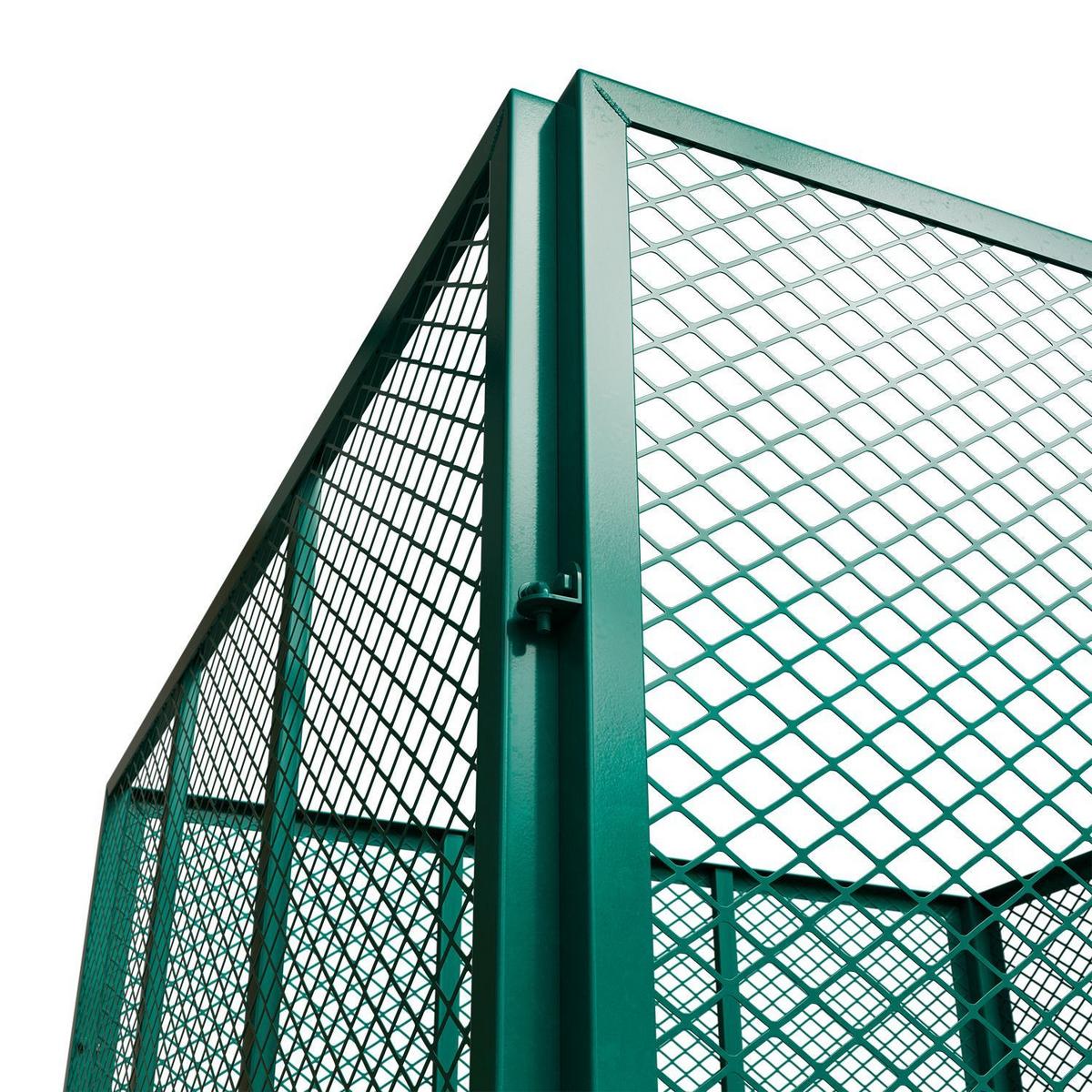 KOMPOSTER Metall dunkelgrün 800L - Grün, Metall (100/80/100cm) - Juskys