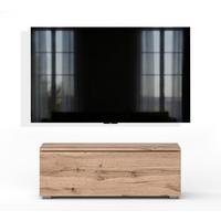 LOWBOARD Barvo 100 Eiche Wotan 100/36,5/32 cm – hängend oder stehend - Braun, Holzwerkstoff/Kunststoff (100/36.5/32cm) - AX Living